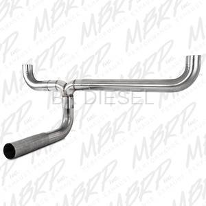 Different Trends 4" Diesel Exhaust Dual Stack Pipe Kit – 409 Stainless Steel, Black Powder Coat – Universal Clamp-On (DK400BK)