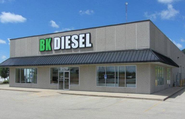The BK Diesel Service building in Dubuque, Iowa