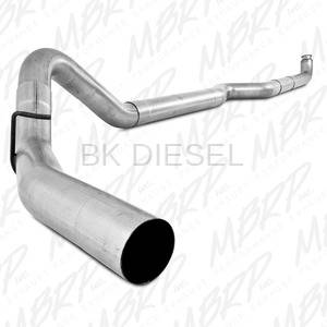 MBRP 4" Down Pipe Back Aluminized Exhaust Kit - No Muffler for '01-'07 Duramax