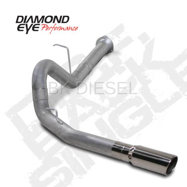 Diamond Eye 4" DPF Filter Back Stainless Single for '07.5-'10 Duramax