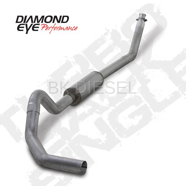 Diamond Eye 4" Turbo Back Aluminized Single for '94-'02 Cummins