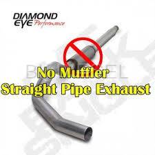 Diamond Eye 5" CAT Back Aluminized Single - NO Muffler for '94-'97.5 Powerstroke