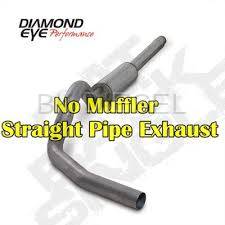 Diamond Eye 4" CAT Back Stainless Single - No Muffler for '94-'97.5 Powerstroke