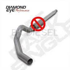 Diamond Eye 5" CAT Back Aluminized Single - NO Muffler for '03-'07 Powerstroke