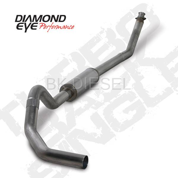 Diamond Eye 4" Turbo Back Stainless Single for '94-'02 Cummins