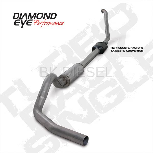 Diamond Eye 4" Turbo Back Stainless Single for '94-'97.5 Powerstroke