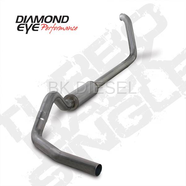 Diamond Eye 4" Turbo Back Stainless Single for '99-'03 Powerstroke