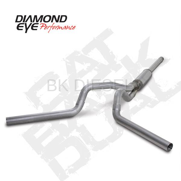 Diamond Eye 4" CAT Back Aluminized Duals for '94-'97.5 Powerstroke