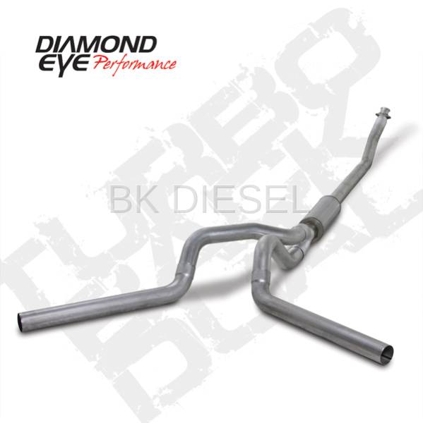 Diamond Eye 4" Turbo Back Aluminized Duals for '94-'02 Cummins