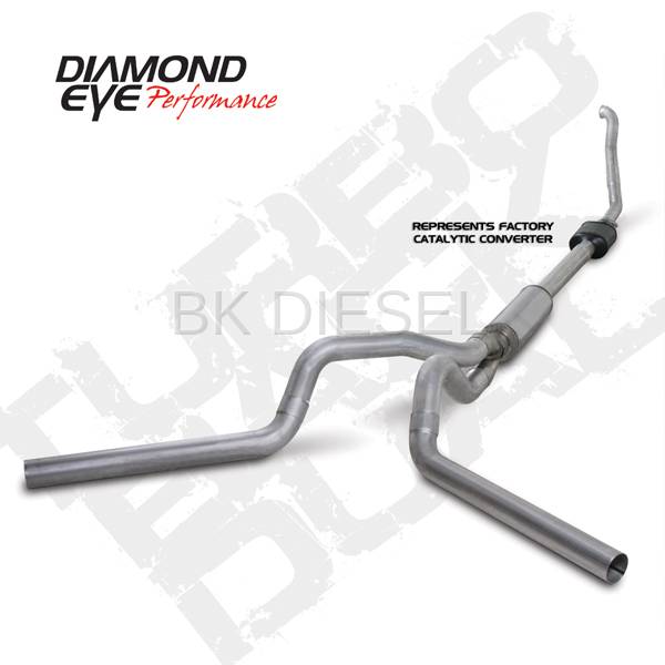 Diamond Eye 4" Turbo Back Aluminized Duals for '94-'97.5 Powerstroke