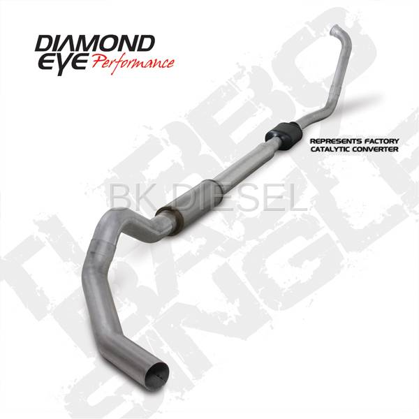 Diamond Eye 5" Turbo Back Aluminized Single for '03-'07 Powerstroke