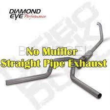 Diamond Eye 4" Turbo Back Stainless Duals - NO Muffler for '99-'03 Powerstroke