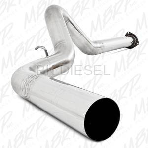 MBRP 4" Filter Back 409 Stainless Exhaust Kit - No Muffler for '07.5-'10 Duramax