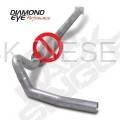 Diamond Eye 4" CAT Back Single Aluminized Exhaust Kit - No Muffler for '01-'05 Duramax