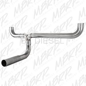 MBRP Universal 4" Dual Smokers T Pipe Kit - 409 Stainless