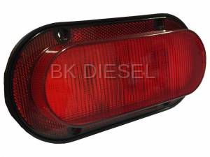 Tractors - 7520 - Tiger Lights - LED Red Oval Tail Light, TL4560
